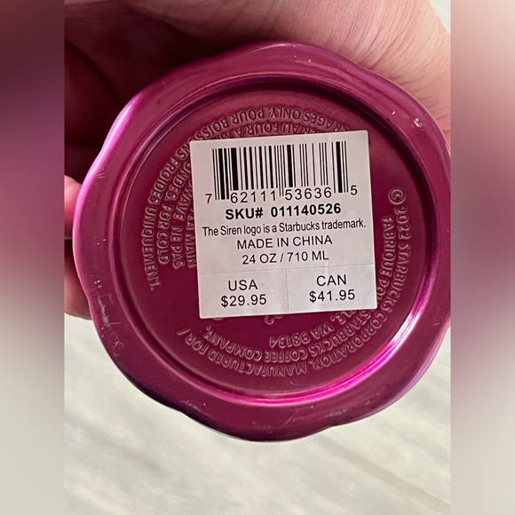 NWT Starbucks Pink Petunia Tumbler, Flamingo Wine Opener, Cocktail Straw Toppers - Picture 7 of 10